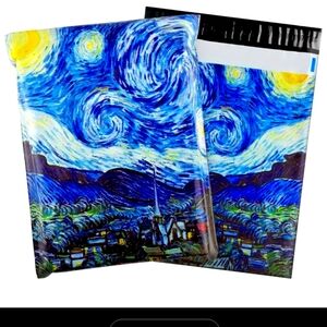 25 Self Sealing 10" x 13" Poly Shipping Mailers "Starry Night" New
